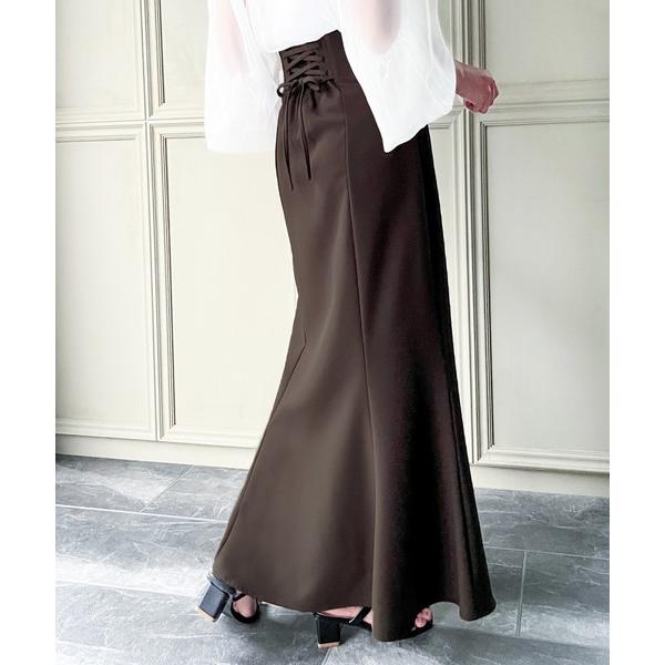 『タイムセール実施中』ZOZO問い合わせ番号:65851102ショップ:JUNOAH，ジュノアブランド:JUNOAH，ジュノア商品名:【選べる】ハイウエストレースアップスカート（マーメイド／Iライン／フレア）カテゴリ:スカート>スカー...