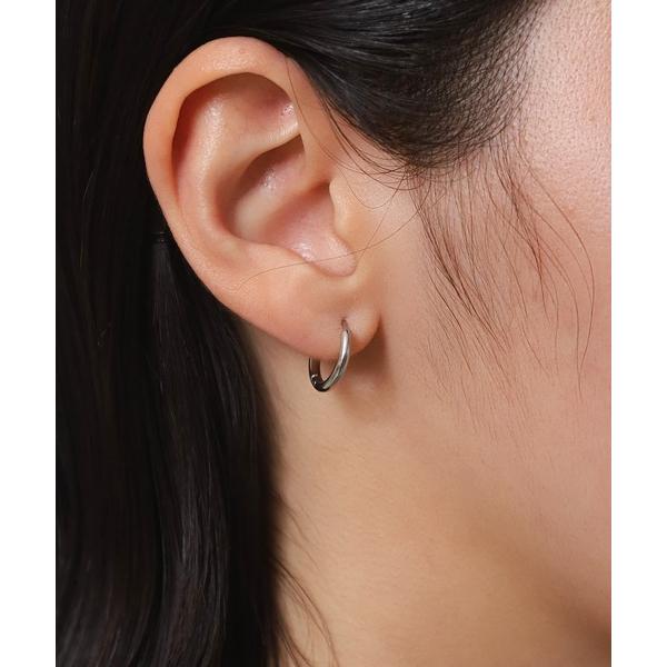 ピアス 「WEB限定」”Gleam”スリムフープピアスSS/サージカルステンレス（金属アレルギー対応）「LHME / エルエイチエムイー」