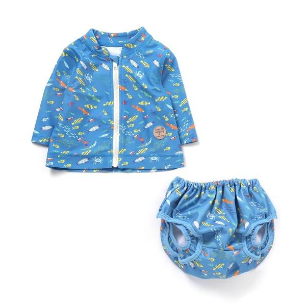 『セール実施中』※このアイテムは返品・交換対象外商品です。ZOZO問い合わせ番号:66215074ショップ:F.O.Online Store，エフオーオンラインストアブランド:BREEZE，ブリーズ商品名:BOYSベビーラッシュガード＆水遊...