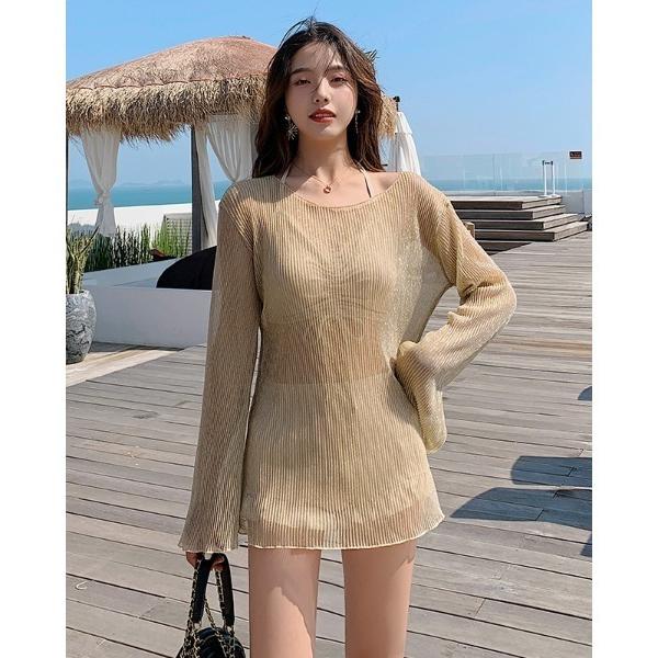 『セール実施中』※このアイテムは返品・交換対象外商品です。ZOZO問い合わせ番号:66349454ショップ:Ritzy，リッツィーブランド:Ritzy，リッツィー商品名:シアートップス+フリルデザインハイウエスト水着カテゴリ:水着/着物・浴...