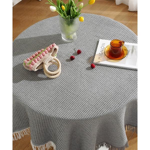『タイムセール実施中』ZOZO問い合わせ番号:66716437ショップ:aimoha，アイモハブランド:aimoha，アイモハ商品名:ワッフル生地フリンジテーブルクロスカテゴリ:食器/キッチン&gt;ランチョンマット/テーブルウェアブランド...