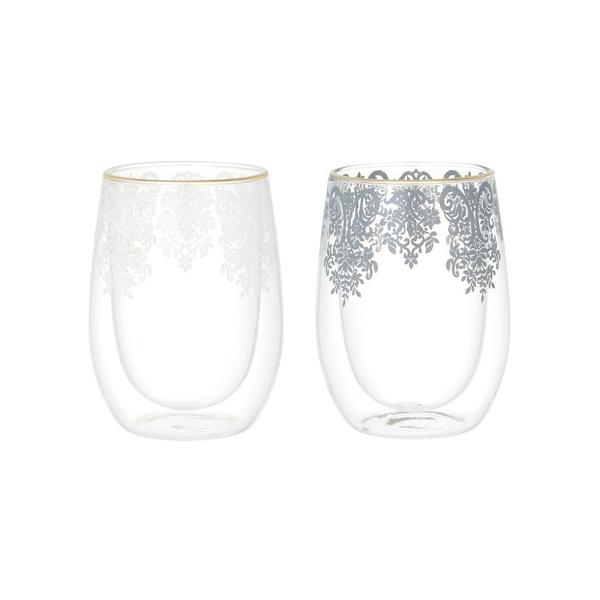 ZOZO問い合わせ番号:66885848ショップ:Francfranc，フランフランブランド:Francfranc，フランフラン商品名:アラベスク ダブルウォールグラス（2個セット）カテゴリ:食器/キッチン>グラス/マグカップ/タンブ...