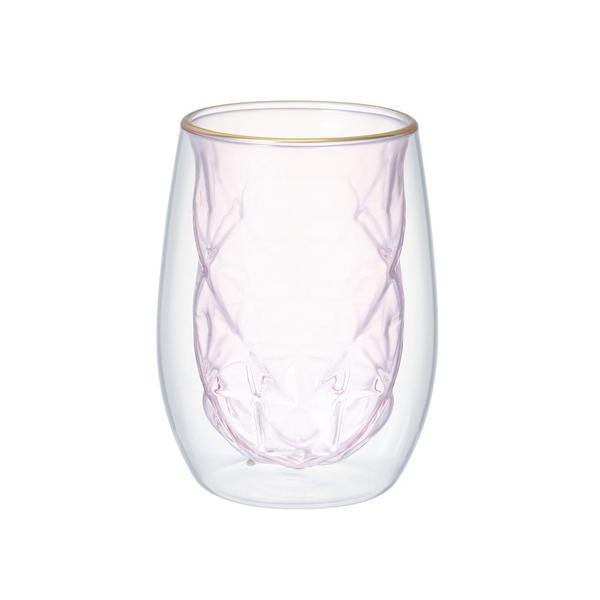 ZOZO問い合わせ番号:66885850ショップ:Francfranc，フランフランブランド:Francfranc，フランフラン商品名:ダイヤ ダブルウォールグラス ピンクカテゴリ:食器/キッチン>グラス/マグカップ/タンブラーブラン...