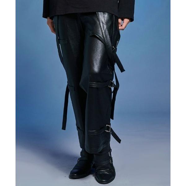 超安い価格販売 サスペンダー付き メンズ革パンツ その他 Devzone Positivecoach Org