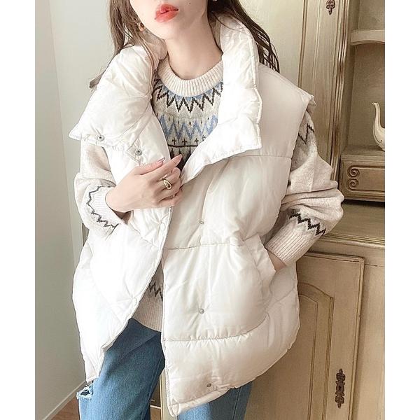 『セール実施中』ZOZO問い合わせ番号:67503439ショップ:moment+，モーメントプラスブランド:moment+，モーメントプラス商品名:【累計販売枚数1万枚突破！】オーバーサイズスタンドカラーファイバーダウンベストカテゴリ:ジャ...