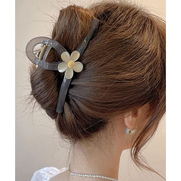 ヘアクリップ バンスフラワーヘアクリップ
