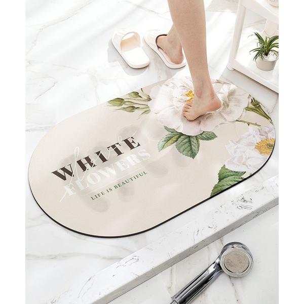 『セール実施中』ZOZO問い合わせ番号:67936270ショップ:aimoha，アイモハブランド:aimoha，アイモハ商品名:フローラル英字バスマットカテゴリ:インテリア>ラグ/マットブランド品番:djdG6641a素材:ゴム原産国...