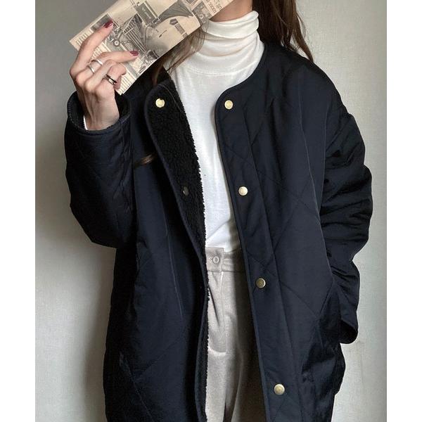 ZOZO問い合わせ番号:68086309ショップ:JUNOAH，ジュノアブランド:JUNOAH，ジュノア商品名:リバーシブルキルティングボアジャケットカテゴリ:ジャケット/アウター>ダウンジャケット/コートブランド品番:frga006...