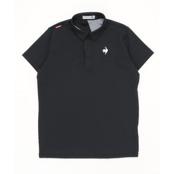 ポロシャツ ルコックゴルフ ゴルフウエア メンズ 背面ロゴデザイン半袖ポロシャツ  シャツ トレーニングウエアウエア ポロシャツ