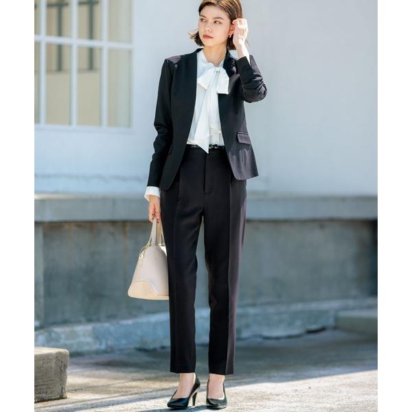 『セール実施中』ZOZO問い合わせ番号:68158428ショップ:GeeRA，ジーラブランド:GeeRA，ジーラ商品名:【2点セット】ウォッシャブル/防シワ/UV/形態安定　ベーシックノーカラーテーパードパンツセットアップスーツカテゴリ:フ...