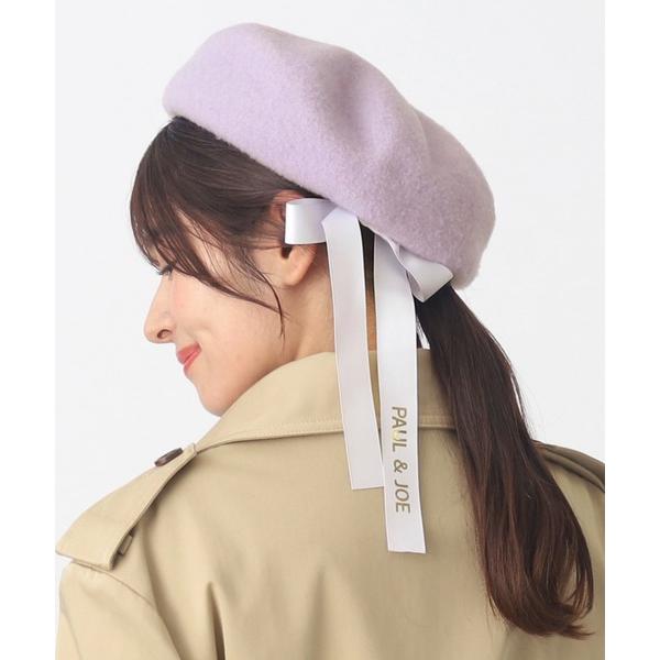 ZOZO問い合わせ番号:68264567ショップ:MOONBAT，ムーンバットブランド:PAUL&amp;JOE，ポールアンドジョー，MOONBAT，ムーンバット商品名:リボンベレー　PAUL ＆ JOEカテゴリ:帽子>ハンチング/ベ...