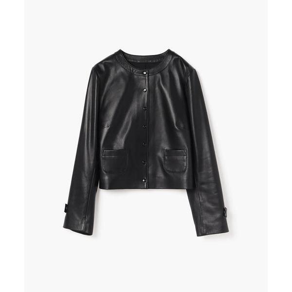 ジャケット ノーカラージャケット レザー ノーカラー ジャケット ”Mignon レディース