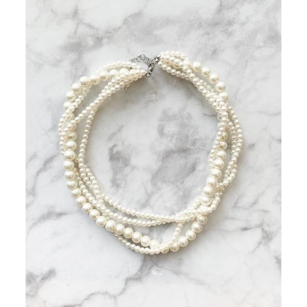 『タイムセール実施中』ZOZO問い合わせ番号:68399004ショップ:Newport，ニューポートブランド:yu-ka，ユーカ，Newport，ニューポート商品名:YU-KA : 大小パール 4連ネックレスカテゴリ:アクセサリー>ネ...