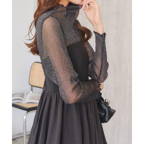 『タイムセール実施中』ZOZO問い合わせ番号:68536992ショップ:kobelettuce，コウベレタスブランド:KOBE LETTUCE，コウベレタス商品名:ハイネックレースシアートップスカテゴリ:トップス>シャツ/ブラウスブラ...