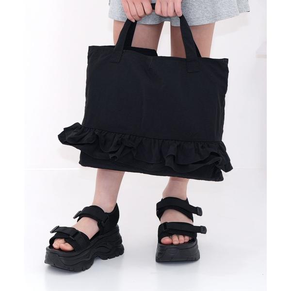 ZOZO問い合わせ番号:68747554ショップ:Bee，ビーブランド:Bee des Bee，ビーデスビー商品名:フリル レッスントートバッグカテゴリ:バッグ>トートバッグブランド品番:kbb00854-3/kbb00854素材:ナ...