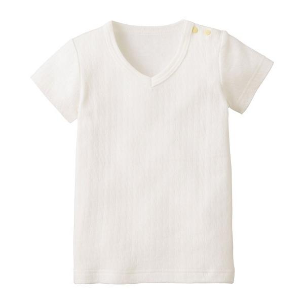 あったか 肌着 あったかＶネック　半袖Ｔシャツ キッズ 子供 男の子