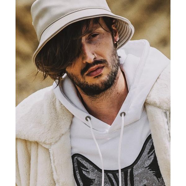 帽子 ハット メンズ 「NO ID.」Synthetic Leather Bucket Hat / シンセティック レザー バケット ハット メンズ