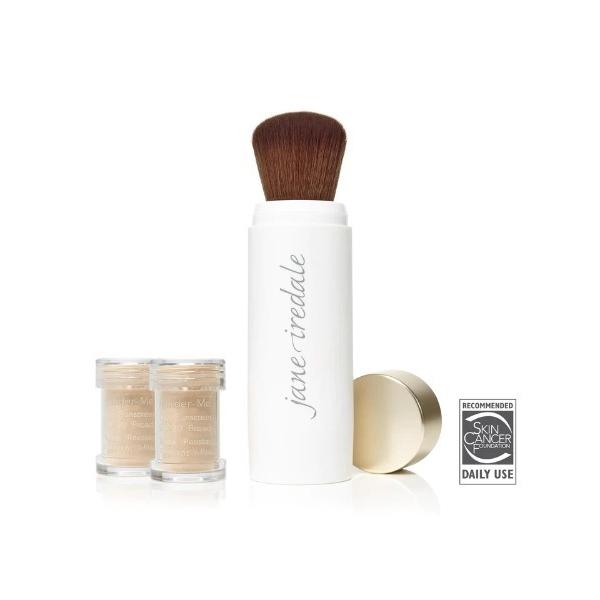 フェイスパウダー ジェーンアイルデール janeiredale Powder-Me サンスクリーンパウダー SPF30/PA+++ 2.5g×2(専用ブラシ付き)