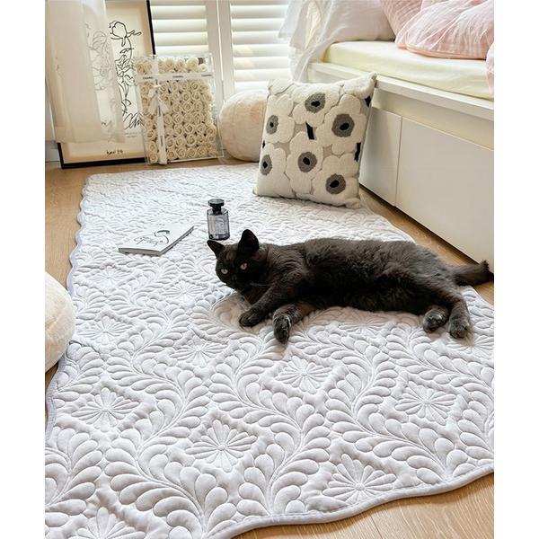 『タイムセール実施中』ZOZO問い合わせ番号:69033661ショップ:aimoha，アイモハブランド:aimoha，アイモハ商品名:エレガントキルティングラグマットカテゴリ:インテリア&gt;ラグ/マットブランド品番:yrjNT06010...