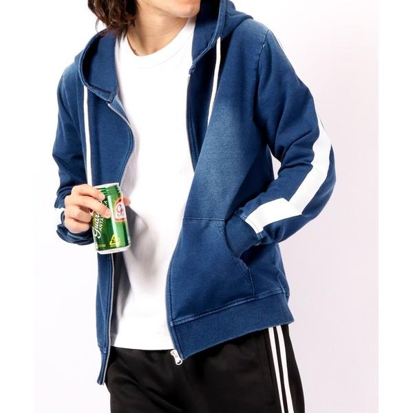 スマホショルダー パーカー Sideline vintage clothing style zip up hoodie / サイドライン古着風ジップアップパーカー unisex メンズ レディース