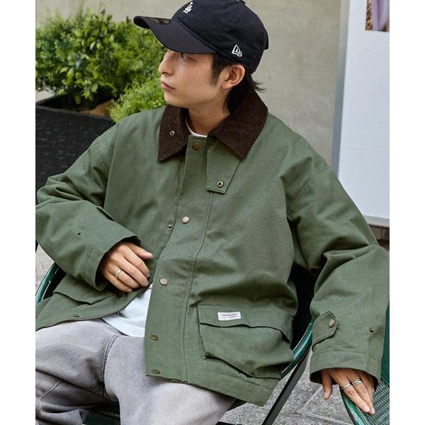 『セール実施中』ZOZO問い合わせ番号:69412759ショップ:MONO-MART，モノマートブランド:MONO-MART，モノマート，retock's，レトックス商品名:【retock's】ロゴピスネーム 襟コーデュロイ切り替え ビッグ...