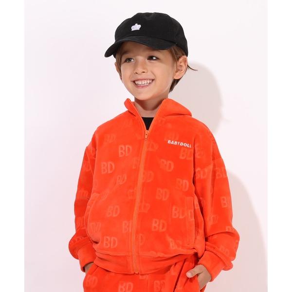 『タイムセール実施中』ZOZO問い合わせ番号:69444167ショップ:BABYDOLL，ベビードールブランド:BABYDOLL，ベビードール商品名:親子お揃い エンボスベロアジップパーカー 7096K (ボトム別売り)カテゴリ:トップス&...