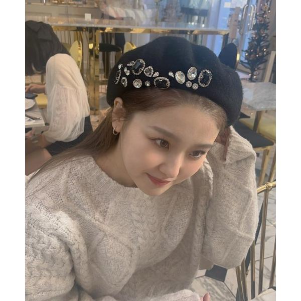 『タイムセール実施中』ZOZO問い合わせ番号:69784312ショップ:Bonjour Sagan，ボンジュールサガンブランド:LAC-VERT，ラック・ヴェール，Bonjour Sagan，ボンジュールサガン商品名:ビジューベレー帽カテゴ...