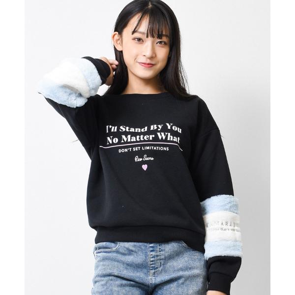 『セール実施中』ZOZO問い合わせ番号:69820084ショップ:SHUSHU，シュシュブランド:RiCO SUCRE，リコシュクレ，SHUSHU，シュシュ商品名:裏起毛袖ファー切り替えトレーナーカテゴリ:トップス>スウェットブランド...