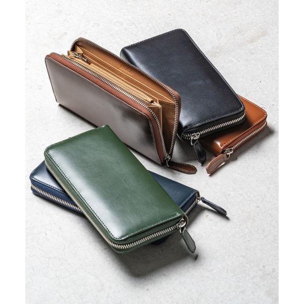 『タイムセール実施中』ZOZO問い合わせ番号:70317542ショップ:MURA，ムラブランド:MURA，ムラ商品名:コードバン調 牛本革 フルグレイン スムースレザー YKKラウンドファスナー 長財布カテゴリ:財布/小物>財布ブラン...