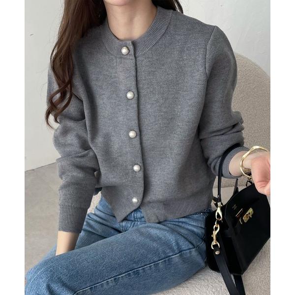 『タイムセール実施中』ZOZO問い合わせ番号:70547903ショップ:andme，アンドミーブランド:andme，アンドミー商品名:【新色追加】パールボタン無地ボーダー長袖ニットカーディガンカテゴリ:トップス>カーディガン/ボレロブ...