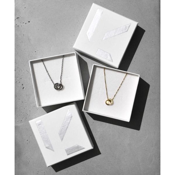 ネックレス 「WEB限定」”Dear”スリムダブルリングペアネックレス/サージカルステンレス（金属アレルギー対応）「LHME / エルエイチエムイー」