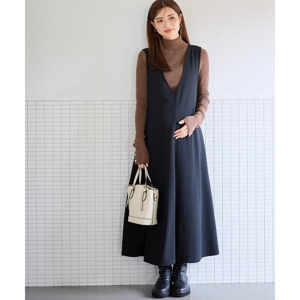 ZOZO問い合わせ番号:70712715ショップ:cross marche，クロスマルシェブランド:Rosemadame，ローズマダム，CROSSPLUS ONLINE，クロスプラスオンライン商品名:Vネックスムースワンピース/ジャンパース...