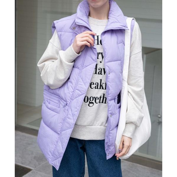 ダウンベスト ベスト WEGO/ウエストドロストパデッドベスト レディース