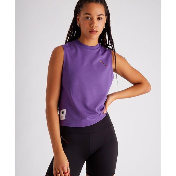 タンクトップ ノースリーブ All Terrain Lightweight Cropped Tank レディース