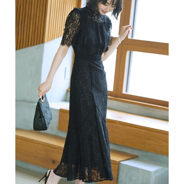 『タイムセール実施中』ZOZO問い合わせ番号:71072044ショップ:RUIRUE BOUTIQUE，ルイルエブティックブランド:RUIRUE BOUTIQUE，ルイルエブティック商品名:【オケージョン対応】バックリボンフレアーレースワン...