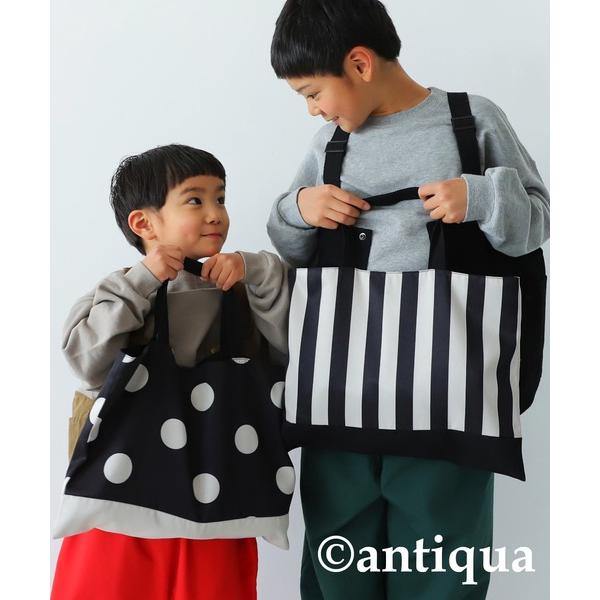 ZOZO問い合わせ番号:71937372ショップ:antiqua，アンティカブランド:antiqua，アンティカ商品名:リバーシブル仕様レッスンバックカテゴリ:バッグ>トートバッグブランド品番:TY-00074素材:本体：ポリエステル...