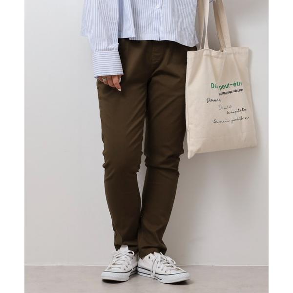 チノパン atONE 美人シルエット ストレートパンツ レディース