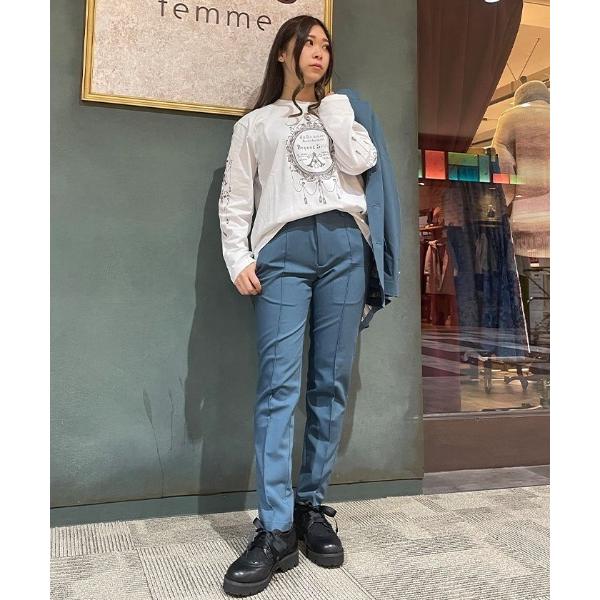 パンツ センターピンタックパンツ メンズ レディース