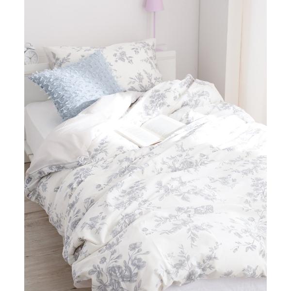 ZOZO問い合わせ番号:72291612ショップ:Francfranc，フランフランブランド:Francfranc，フランフラン商品名:クラシックフラワー 掛け布団カバー S GY　花柄 モノトーン グレーカテゴリ:インテリア&gt;寝具ブ...