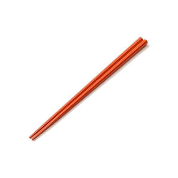 カトラリー 食洗機対応 箸 八角 オレンジ