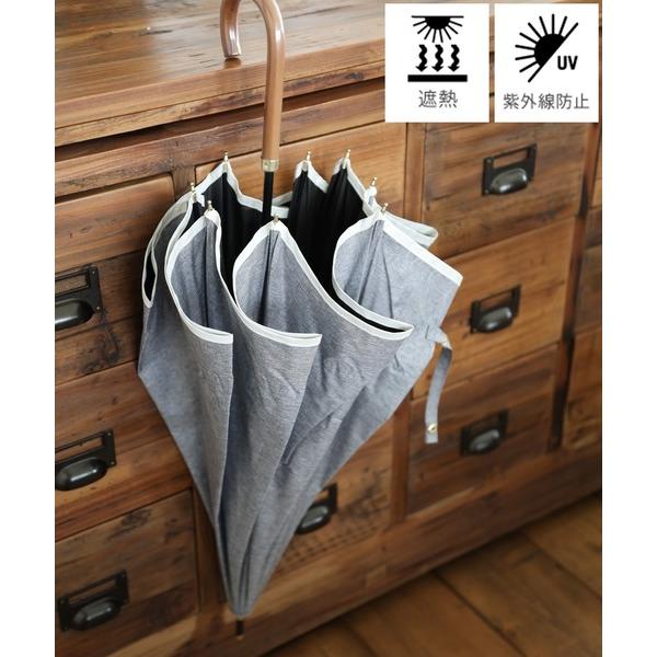 ZOZO問い合わせ番号:72590586ショップ:BAYFLOW，ベイフローブランド:BAYFLOW，ベイフロー商品名:ASデニムパイピング晴れ雨兼用日傘カテゴリ:ファッション雑貨>長傘ブランド品番:192100素材:本体:ポリエステ...