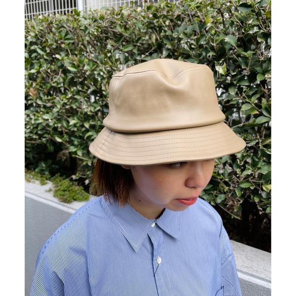 帽子 ハット レディース ONE DAY SELECT / フェイクレザーバケットハット レディース メンズ
