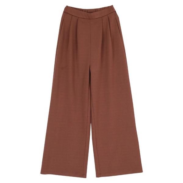 パンツ マキシ丈バックゴムワイドパンツ レディース