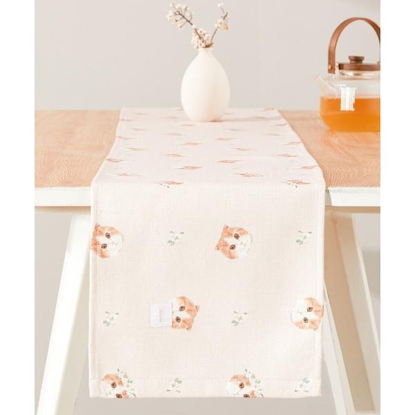 『タイムセール実施中』ZOZO問い合わせ番号:73187138ショップ:ABBEY MARKET，アビーマーケットブランド:Jubilee，ジュビリー商品名:天然リネン テーブルランナー 猫カテゴリ:食器/キッチン&gt;ランチョンマット/...