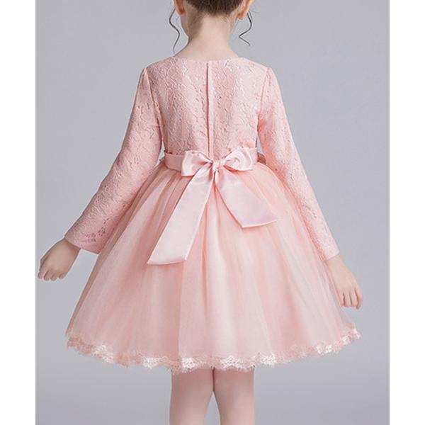 『タイムセール実施中』ZOZO問い合わせ番号:73381502ショップ:TeddyShop，テディショップブランド:DAY CLOSET，デイ クローゼット商品名:キッズ　長袖パール風ビーズのふんわりレースチュールドレスカテゴリ:ワンピース...