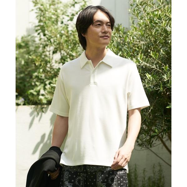 ポロシャツ 半袖 「RACOOL/ラクール」ポロシャツ　 接触冷感　 ソフトタッチ 　ストレッチ 　滑らか 　快適　 夏服　 クールビズ　 レーヨン メンズ