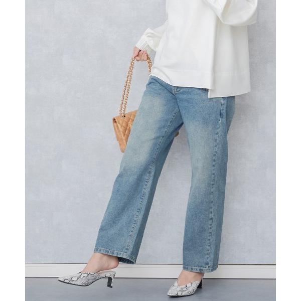 『セール実施中』ZOZO問い合わせ番号:73487107ショップ:Sweet Mommy，スウィートマミーブランド:SweetMommy，スウィートマミー商品名:マタニティワイドデニムパンツカテゴリ:ママ＆ベビー>マタニティウェア/グ...