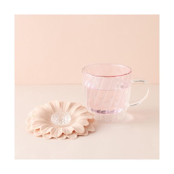 ZOZO問い合わせ番号:73589902ショップ:Francfranc，フランフランブランド:Francfranc，フランフラン商品名:カップカバー付き ダブルウォールグラスマグ ピンクカテゴリ:食器/キッチン>グラス/マグカップ/タ...