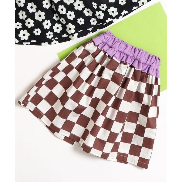 『セール実施中』ZOZO問い合わせ番号:73861832ショップ:F.O.Online Store，エフオーオンラインストアブランド:apres les cours，アプレレクール商品名:フラワー・チェッカー柄ふんわりスカートカテゴリ:スカ...