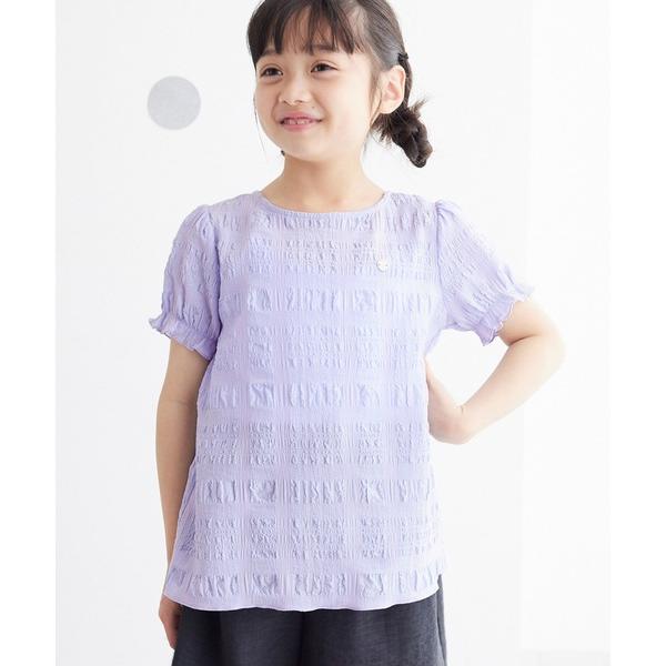 『タイムセール実施中』ZOZO問い合わせ番号:73962650ショップ:ROPE' PICNIC，ロぺピクニックブランド:ROPE' PICNIC，ロペピクニック商品名:【KIDS】リンクコーデ/パフスリーブポコポコジャガードブラウスカテゴ...